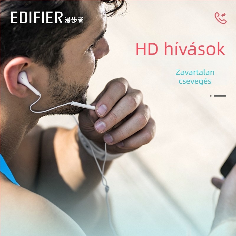 Edifier H180plus Type-C in-ear vezetékes fülhallgató mikrofonnal, PC játékokhoz, 3,5 mm csatlakozó