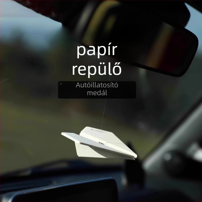 Friendly papírzrepülő autóillatosító – szellőzőbe akasztható medál, aromatikus belső dekoráció, egyszerű stílus