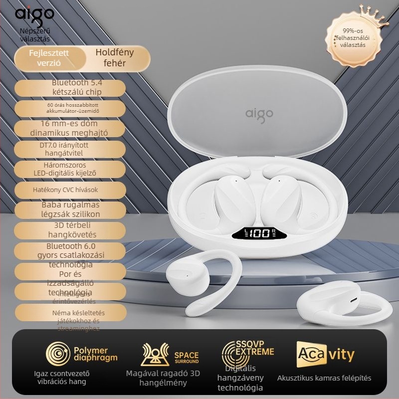 Patriot SJ225 vezeték nélküli Bluetooth fülhallgató - csontvezetéses hangzás, zajcsökkentés, IPX5 vízálló, Bluetooth 5.4, több mint 8 órás üzemidő