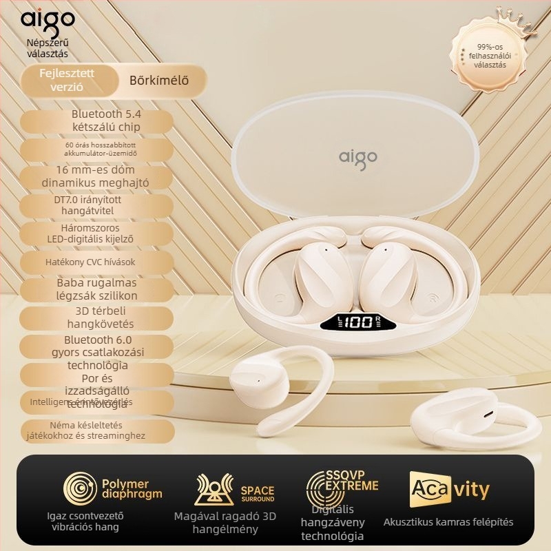 Patriot SJ225 vezeték nélküli Bluetooth fülhallgató - csontvezetéses hangzás, zajcsökkentés, IPX5 vízálló, Bluetooth 5.4, több mint 8 órás üzemidő