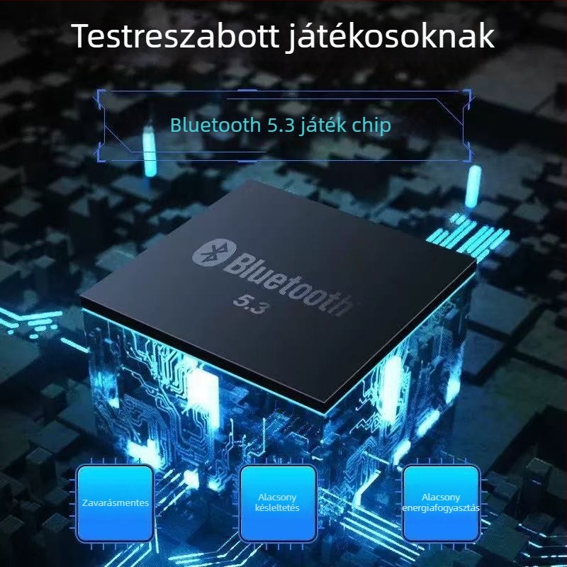 X37 Vezeték nélküli gaming fejhallgató Esportokhoz, Bluetooth 5.0, alacsony késleltetés, In-Ear sztereó, 10 m hatótáv
