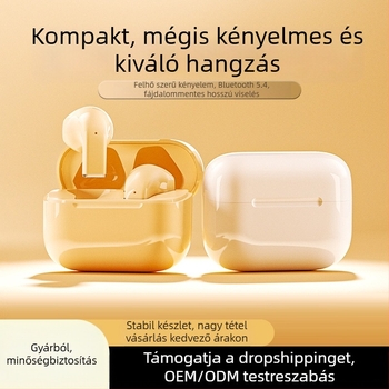 Vezeték nélküli Bluetooth sport fülhallgatók, fülbe illeszkedő kialakítás, zajcsökkentés, érintéses vezérlés, IPX4, Bluetooth 5.4, üzemidő 4–8 óra