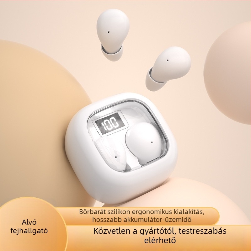 Valódi vezeték nélküli TWS Bluetooth headset zajcsökkentéssel, in-ear kialakítás, Bluetooth 5.3, 10 m hatótávolság, 4–8 órás üzemidő