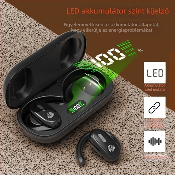 Vezeték nélküli fül-akasztós Bluetooth headset, sztereó hang, IPX3 vízálló, 4–8 órás akkumulátor-élettartam, Bluetooth 5.49