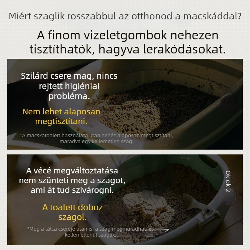 Macskaalomtálca - egyszer használatos cserélő mag, félig zárt, illatmentes, PVC anyag