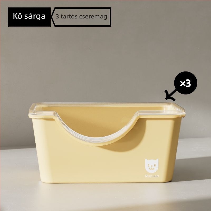 Macskaalomtálca - egyszer használatos cserélő mag, félig zárt, illatmentes, PVC anyag