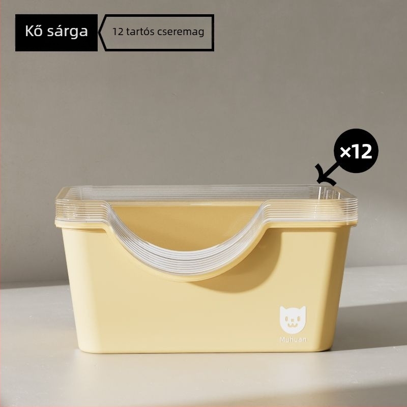 Macskaalomtálca - egyszer használatos cserélő mag, félig zárt, illatmentes, PVC anyag
