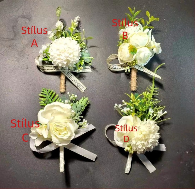 Esküvői korsage a mellkasra - uniszex, üzleti formális stílus - MARIOCASAS, anyag: Egyéb, beépítés nélkül, 2024 tavasz.