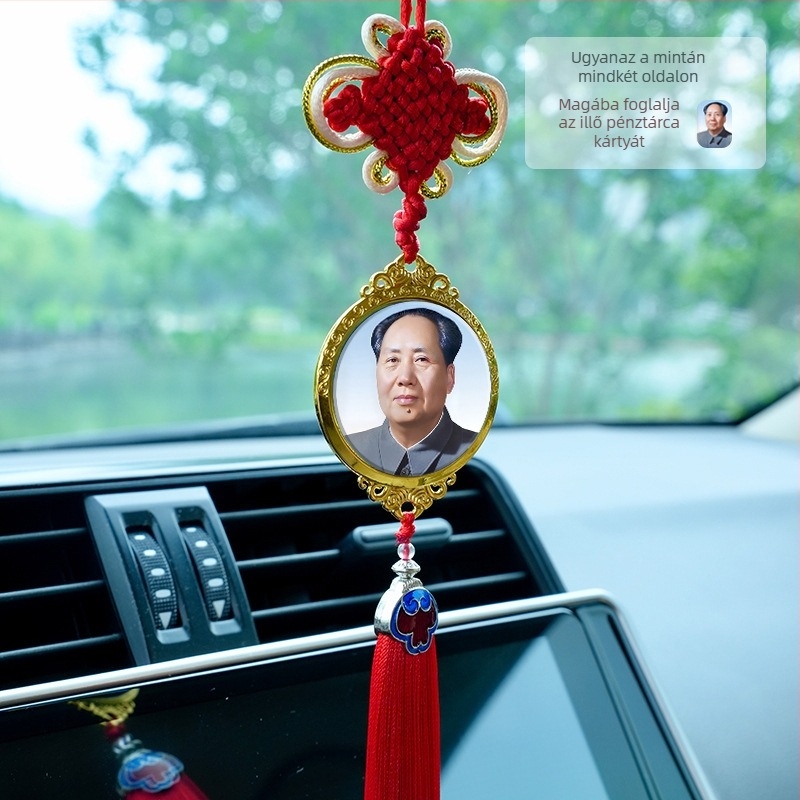 Autómedál Mao Ce-tung portréval, K9 kristály, Xiang jian, Modern stílus