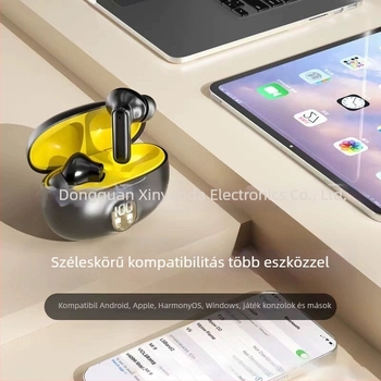 Chengruida Vezeték nélküli Bluetooth fülhallgatók 5.3, IPX7 vízálló, több mint 8 óra üzemidő, esports alacsony késleltetés, kétoldalú sztereó hang