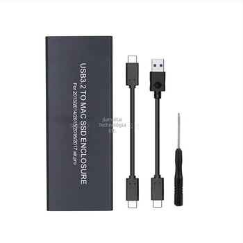 SSD tok MacBook Pro/Air 2013–2016-hoz, USB 3.2 Type-C, alumínium ötvözet ház, támogatja a 4 TB-ig, modell MCA7116