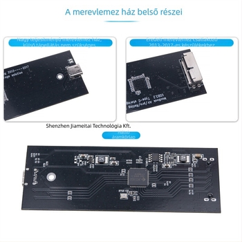 SSD tok MacBook Pro/Air 2013–2016-hoz, USB 3.2 Type-C, alumínium ötvözet ház, támogatja a 4 TB-ig, modell MCA7116