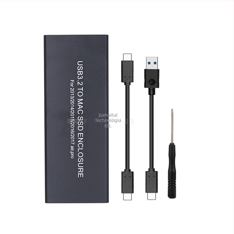 SSD tok MacBook Pro/Air 2013–2016-hoz, USB 3.2 Type-C, alumínium ötvözet ház, támogatja a 4 TB-ig, modell MCA7116