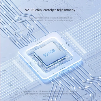 M.2 SSD külső ház USB 3.1 Gen2 Type-C, kettős protokoll, 10 Gbps, alumínium ötvözet, 8 TB-ig