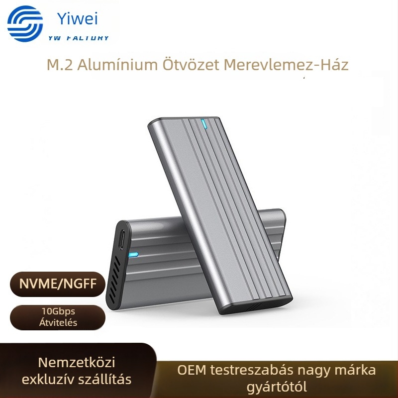 M.2 NVMe NGFF SSD tok By-m201, alumínium ötvözet, 10Gbps, támogatja akár 8TB-ig