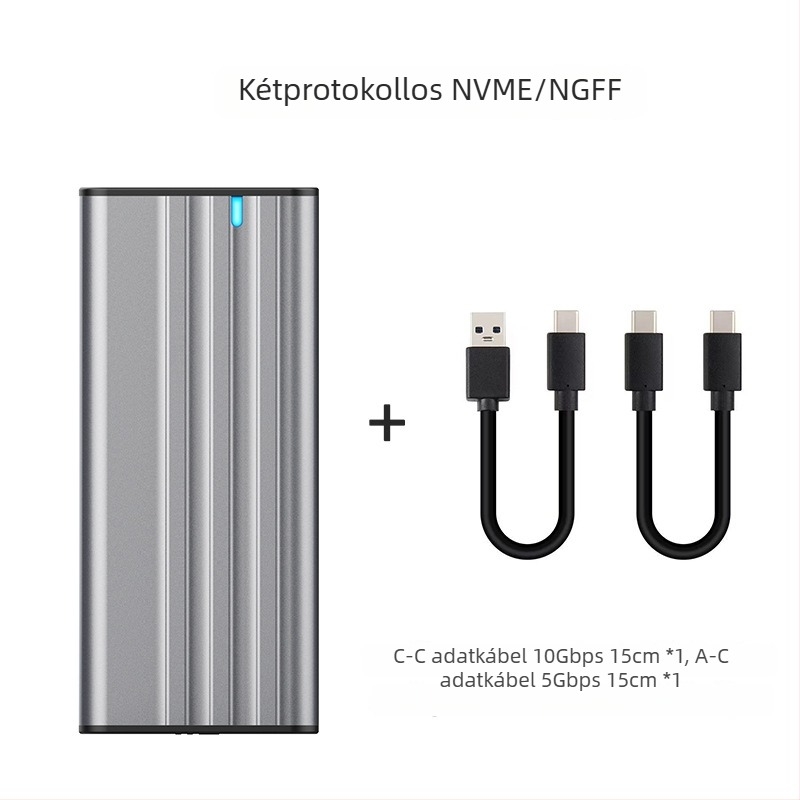 M.2 NVMe NGFF SSD tok By-m201, alumínium ötvözet, 10Gbps, támogatja akár 8TB-ig