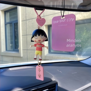 PVC Cartoon autó hátsó tükréhez való függő dísz – belső dekoráció, autó ornament