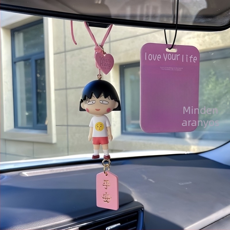 PVC Cartoon autó hátsó tükréhez való függő dísz – belső dekoráció, autó ornament