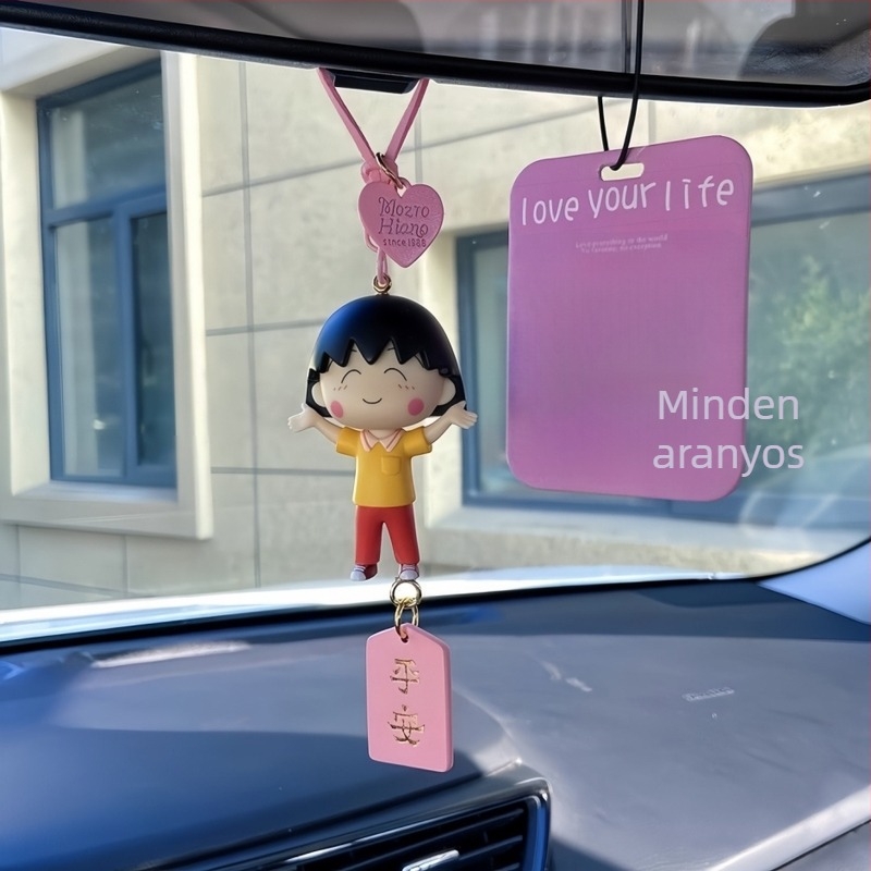 PVC Cartoon autó hátsó tükréhez való függő dísz – belső dekoráció, autó ornament
