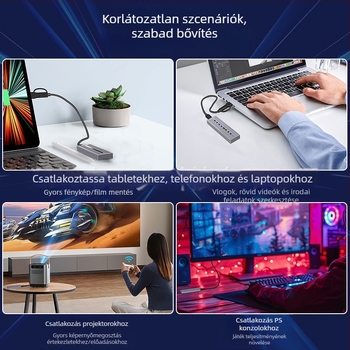 M.2 SSD külső, alumínium ötvözet, USB 3.1, kettős protokoll, 2 TB támogatás