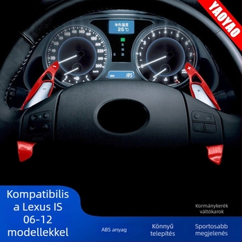 Kormánykerék-váltó paletták Lexus IS-hez (2006-2012) – ABS, tömeg 60 g, YY márka, Guangdong eredet, kompatibilis IS250/IS300/IS350/IS350C