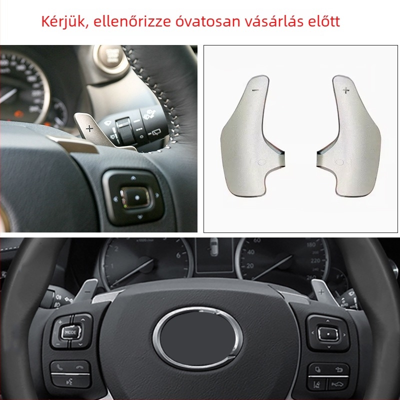 Kormánykerék-váltó paletták Lexus IS-hez (2006-2012) – ABS, tömeg 60 g, YY márka, Guangdong eredet, kompatibilis IS250/IS300/IS350/IS350C