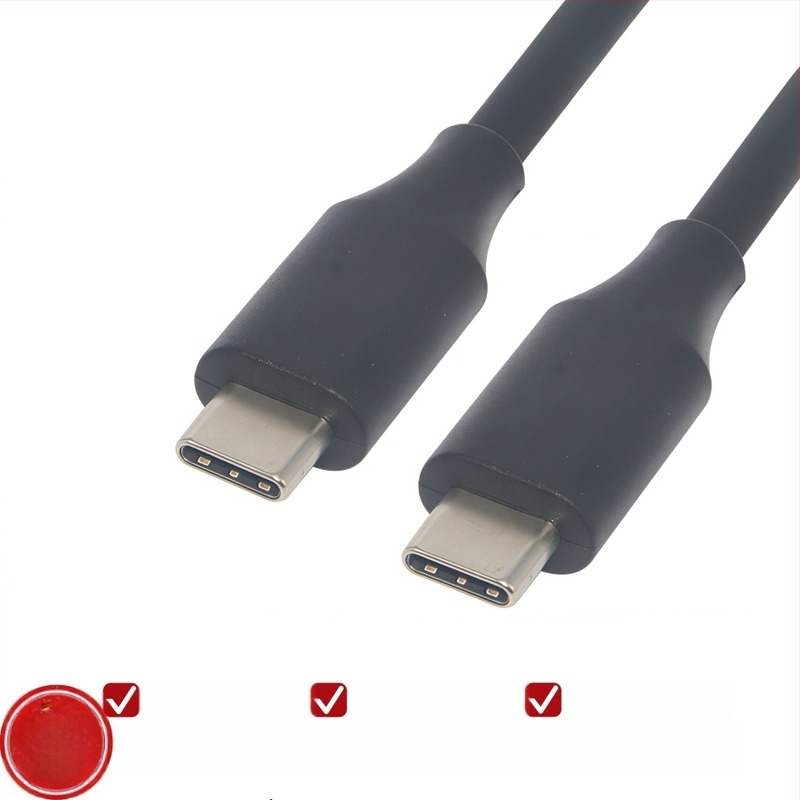 L-alakú USB-C 3.2 Gen2 adatkábel, két végű csatlakozóval, PD gyors töltés, 4K kijelző támogatás