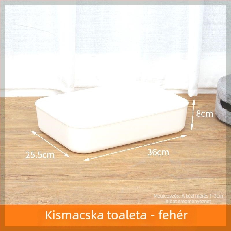 Macskaalom-kazetta kiscicáknak, PVC, egy macskának, nyitott kivitel, importálatlan