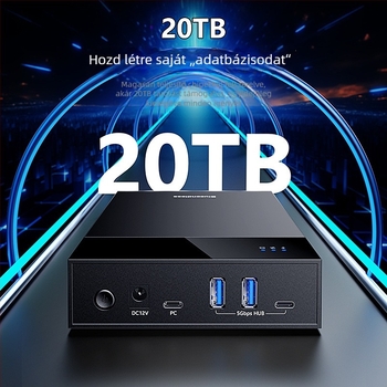 MR35T Külső SATA HDD/SSD tok, USB 3.0, akár 20TB, átviteli sebesség 5 Gbps