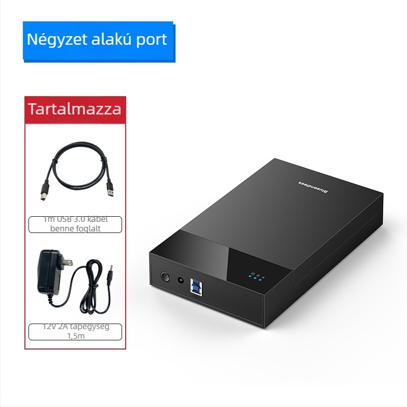 MR35T Külső SATA HDD/SSD tok, USB 3.0, akár 20TB, átviteli sebesség 5 Gbps