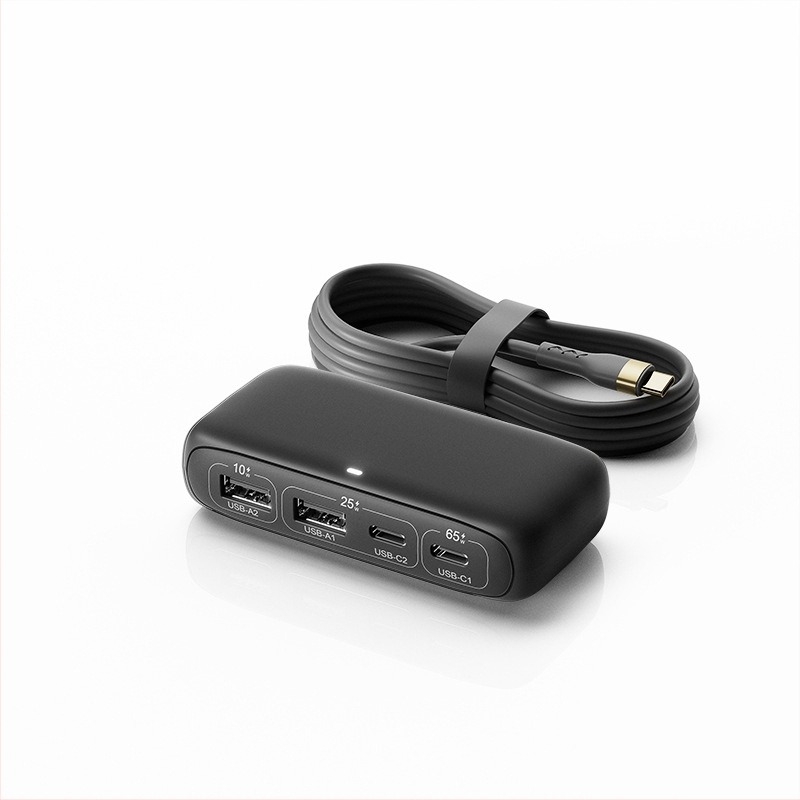 Xinlewei 9802- 100W Type-C négyportos USB 2.0 hub, 1,5 m kábel, külső tápegység nélkül