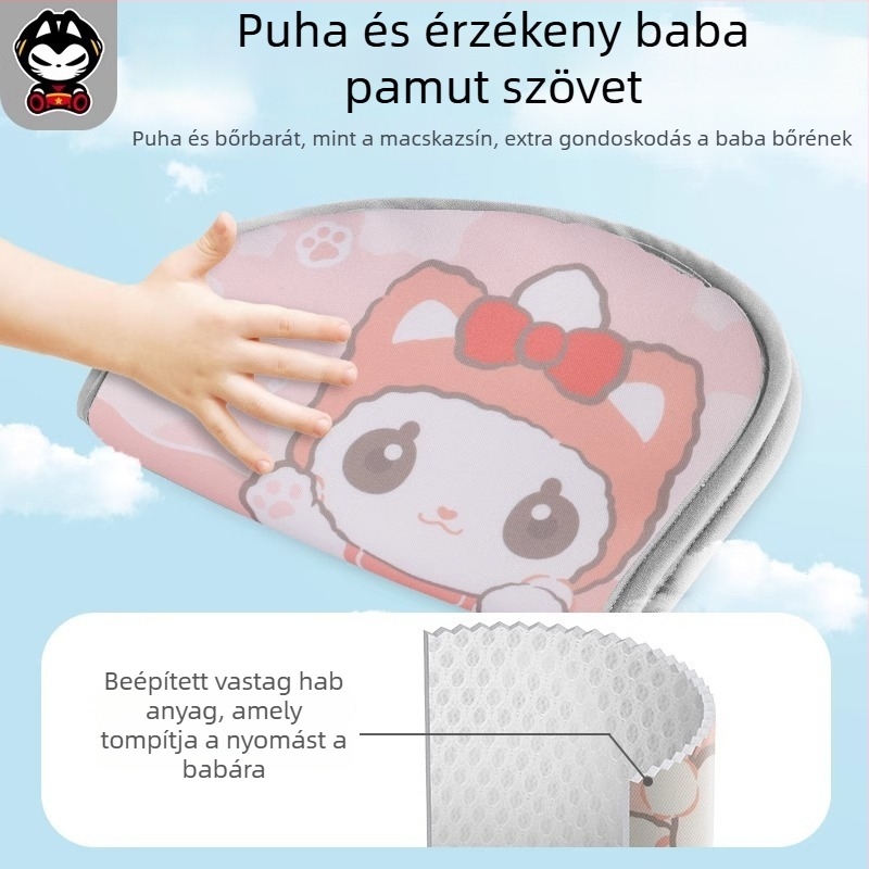 Pull the cat gyerek autóbiztonsági öv állító, Rajzfilm mintázat, PP pamut, 200 g