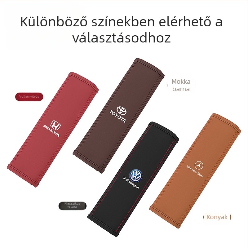Autóbiztonsági öv vállpárna mikro szálas bőrrel, logónyomtatás, testreszabható, LIKE BIAO, 50 g
