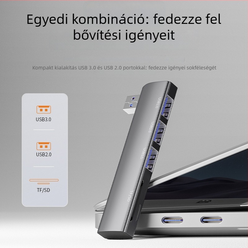 UGULINK 5-in-1 USB 3.0 dokkolóállomás SD/TF kártyaolvasóval számítógépekhez és tabletekhez