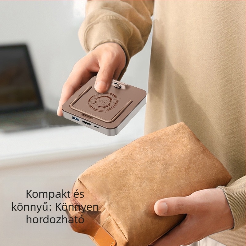 Type-C dokkoló állomás telefonhoz és tablethez HDMI videókonverterrel, 4K támogatás, 5Gbps, külső tápellátás nélkül