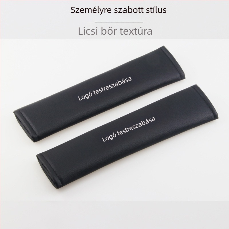 Autóöv vállvédő - bőr, logónyomtatás, testreszabható, dekoratív