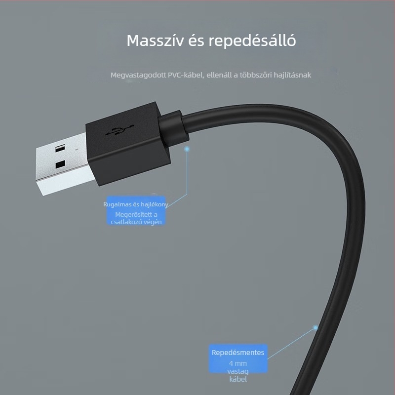 Philips USB 2.0 4-portos hub külső tápegységgel, modell SWR1526/93