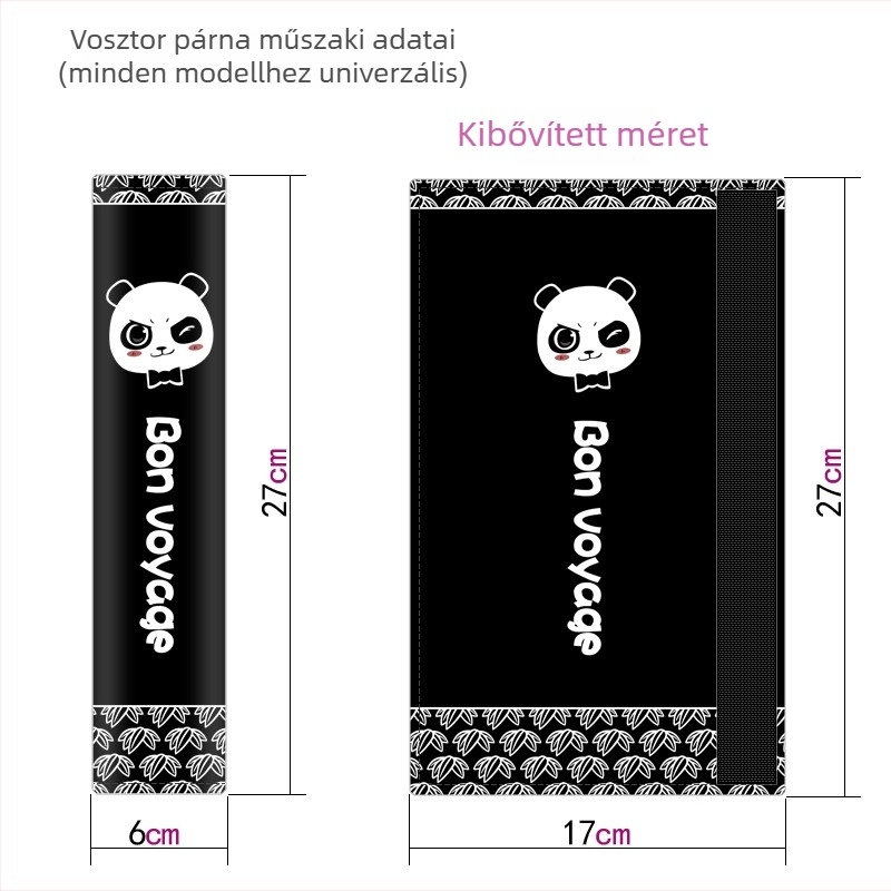 Autó biztonsági öv vállvédő, karikatúra dizájnnal, poliészter, 0,2 kg, nyomtatott logó