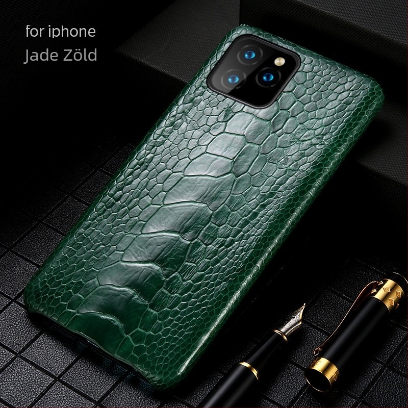 Valódi struccbőr tok iPhone 17 Pro Max és 16 Pro-hoz – védő borítás