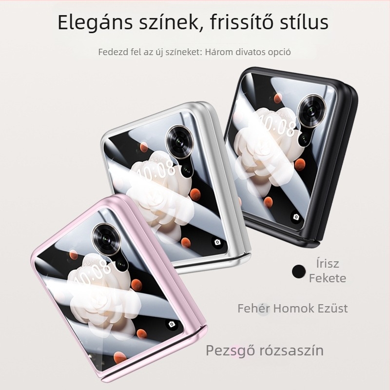 Honor Magic V Flip TPU tok, bőrbarát felület, kopásálló, ütésálló, zsanérvédő
