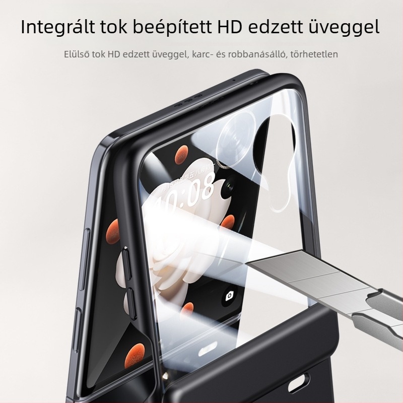 Honor Magic V Flip TPU tok, bőrbarát felület, kopásálló, ütésálló, zsanérvédő