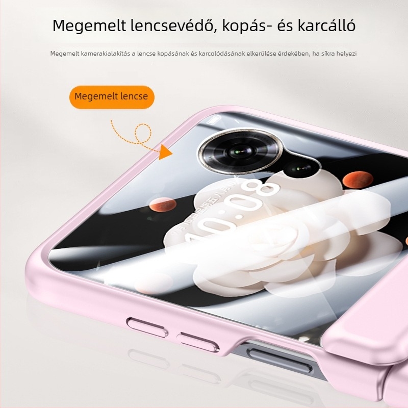 Honor Magic V Flip TPU tok, bőrbarát felület, kopásálló, ütésálló, zsanérvédő