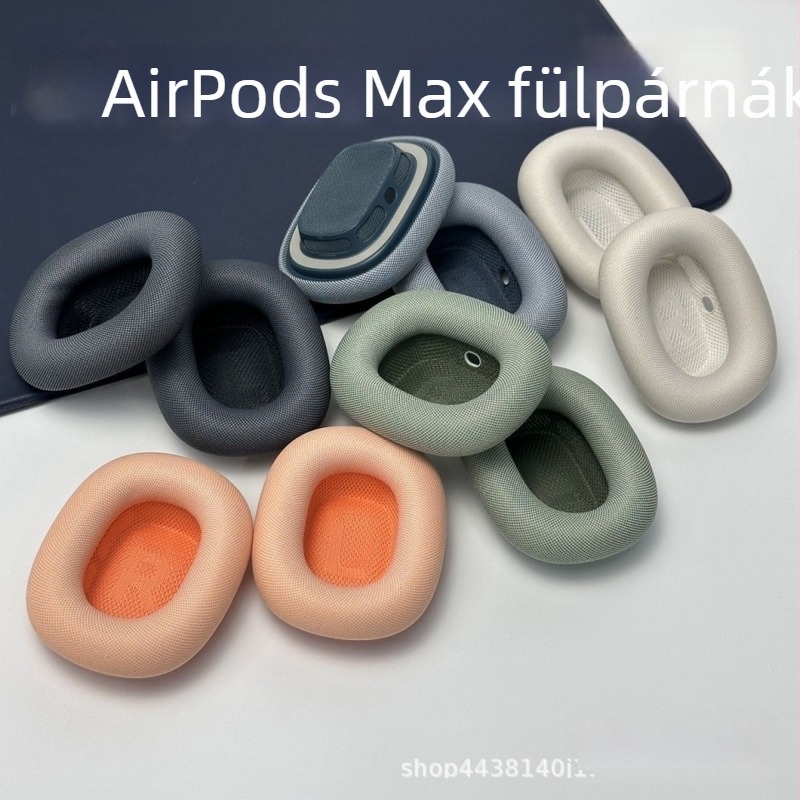 AirPods Max fülpárnák bőrtokkal és szivacsos párnázással — mintára testreszabható