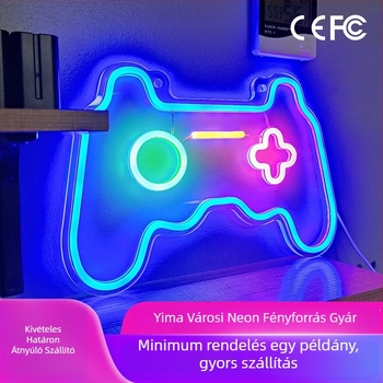 LED neon betűk díszítő fények, E27 foglalat, 5000 lm, dimmelhető, 5V bemenet