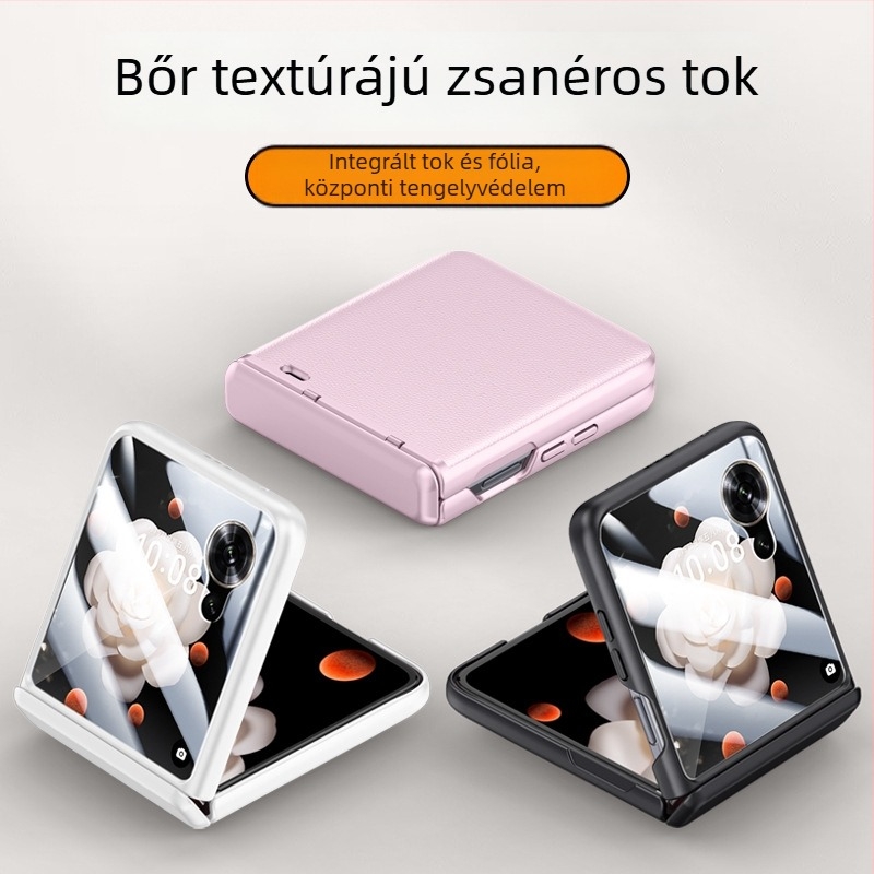 Honor MagicVflip telefonvédő tok, Vflip zsanér, műbőr, bőrbarát