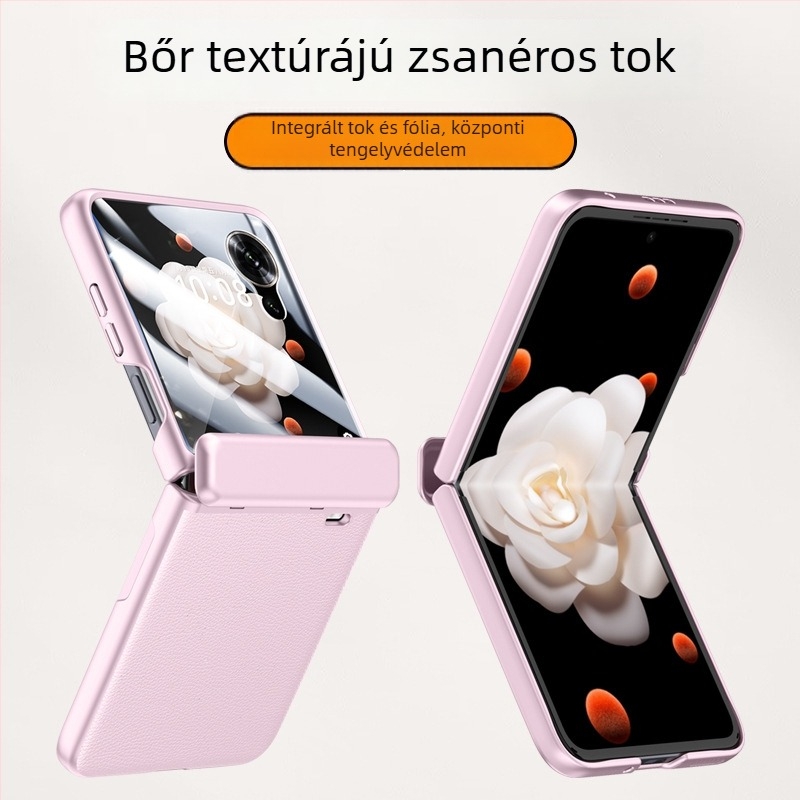 Honor MagicVflip telefonvédő tok, Vflip zsanér, műbőr, bőrbarát
