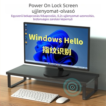 ZW01 USB ujjlenyomat Windows Hello – számítógépekhez, Windows 10/11 kompatibilis, boot közben és a bejelentkezési képernyőn