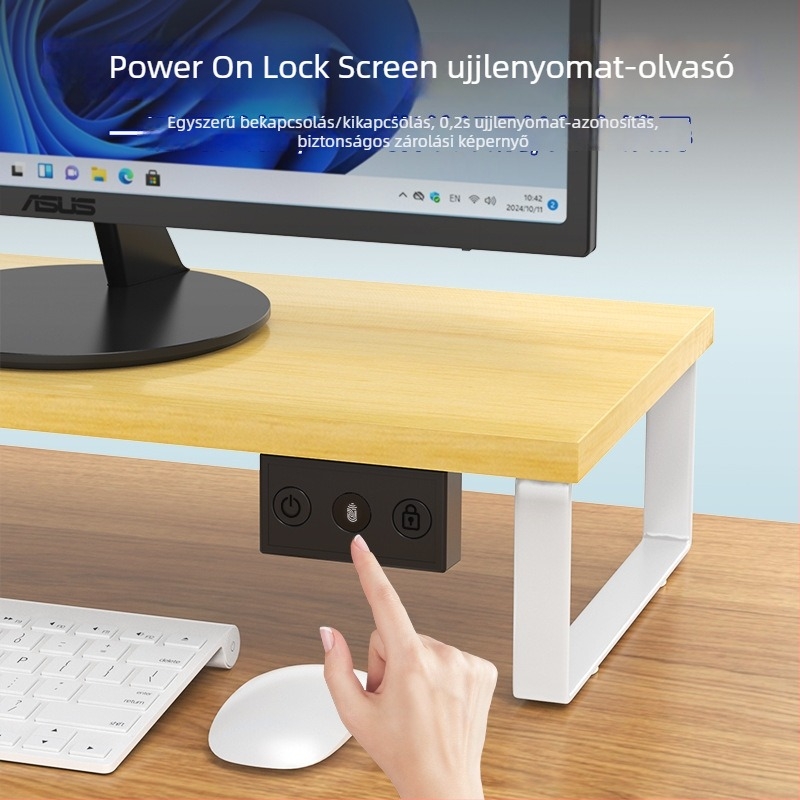 ZW01 USB ujjlenyomat Windows Hello – számítógépekhez, Windows 10/11 kompatibilis, boot közben és a bejelentkezési képernyőn