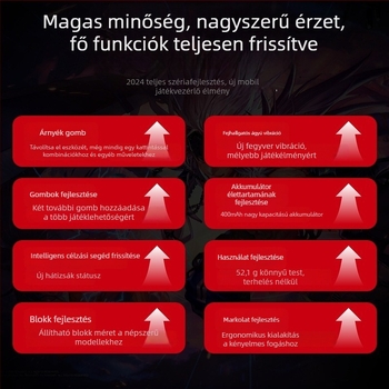 Mimo S3 Mb03 vezeték nélküli játékkontroller – joystick erő-visszacsatolással, súly 70 g