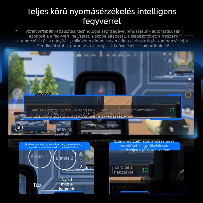 Mimo S3 Mb03 vezeték nélküli játékkontroller – joystick erő-visszacsatolással, súly 70 g